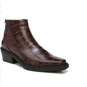 Franco Sarto Mahogany Fina Western Bootie - New In Box- Reemoly - Duplicate